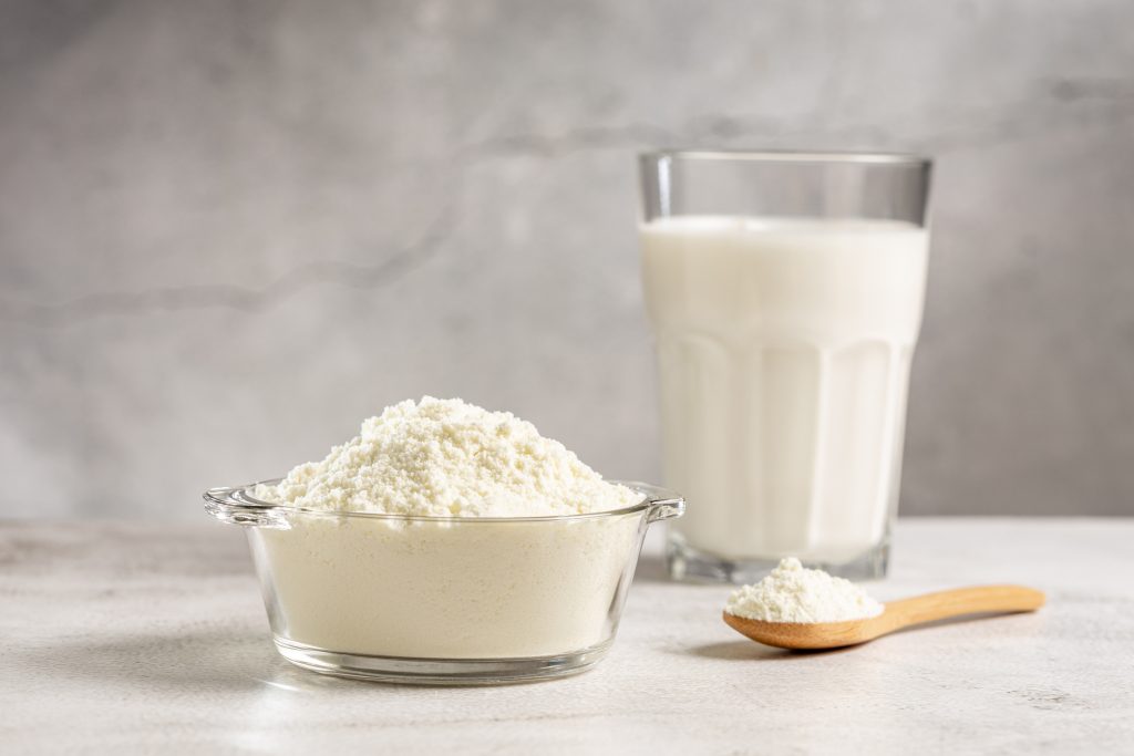 Powdered milk.